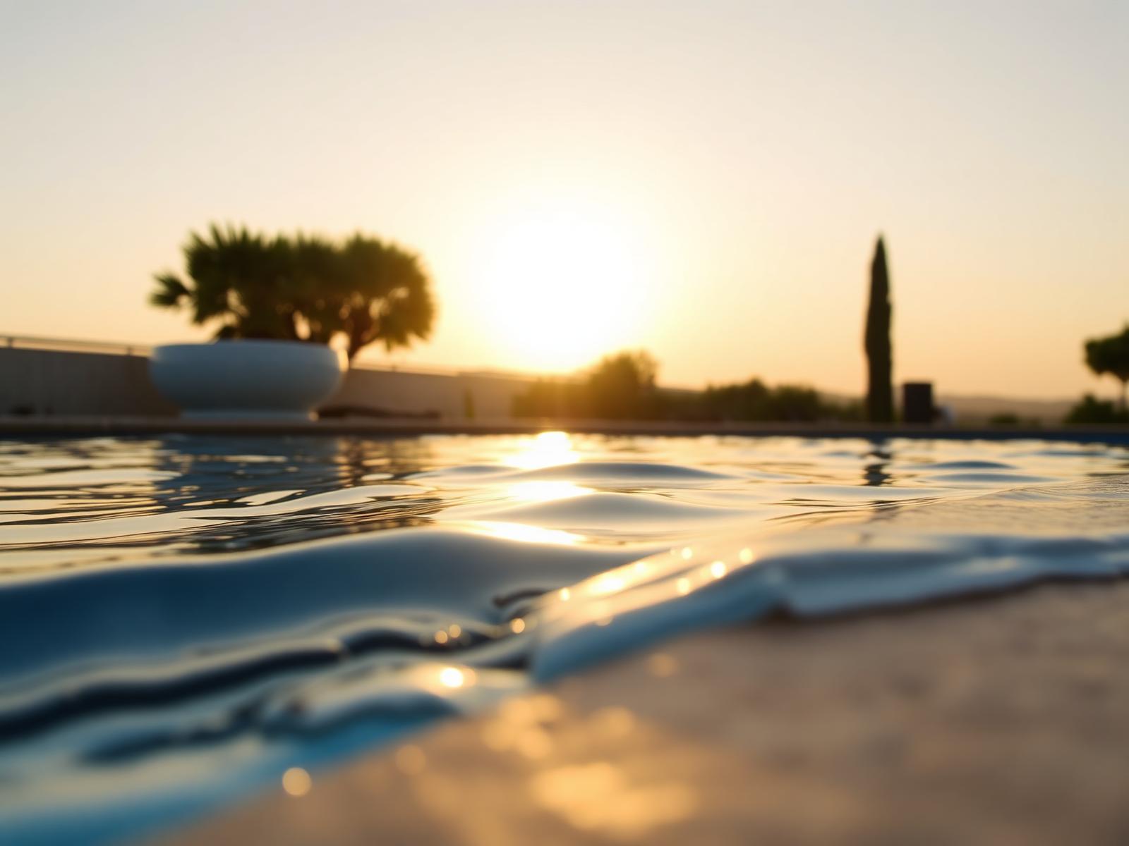 Dettaglio dell'acqua della piscina