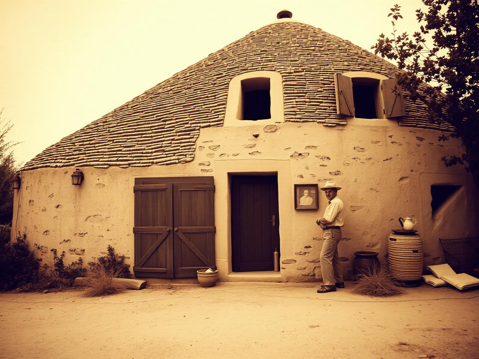 Fotografia storica del trullo di famiglia